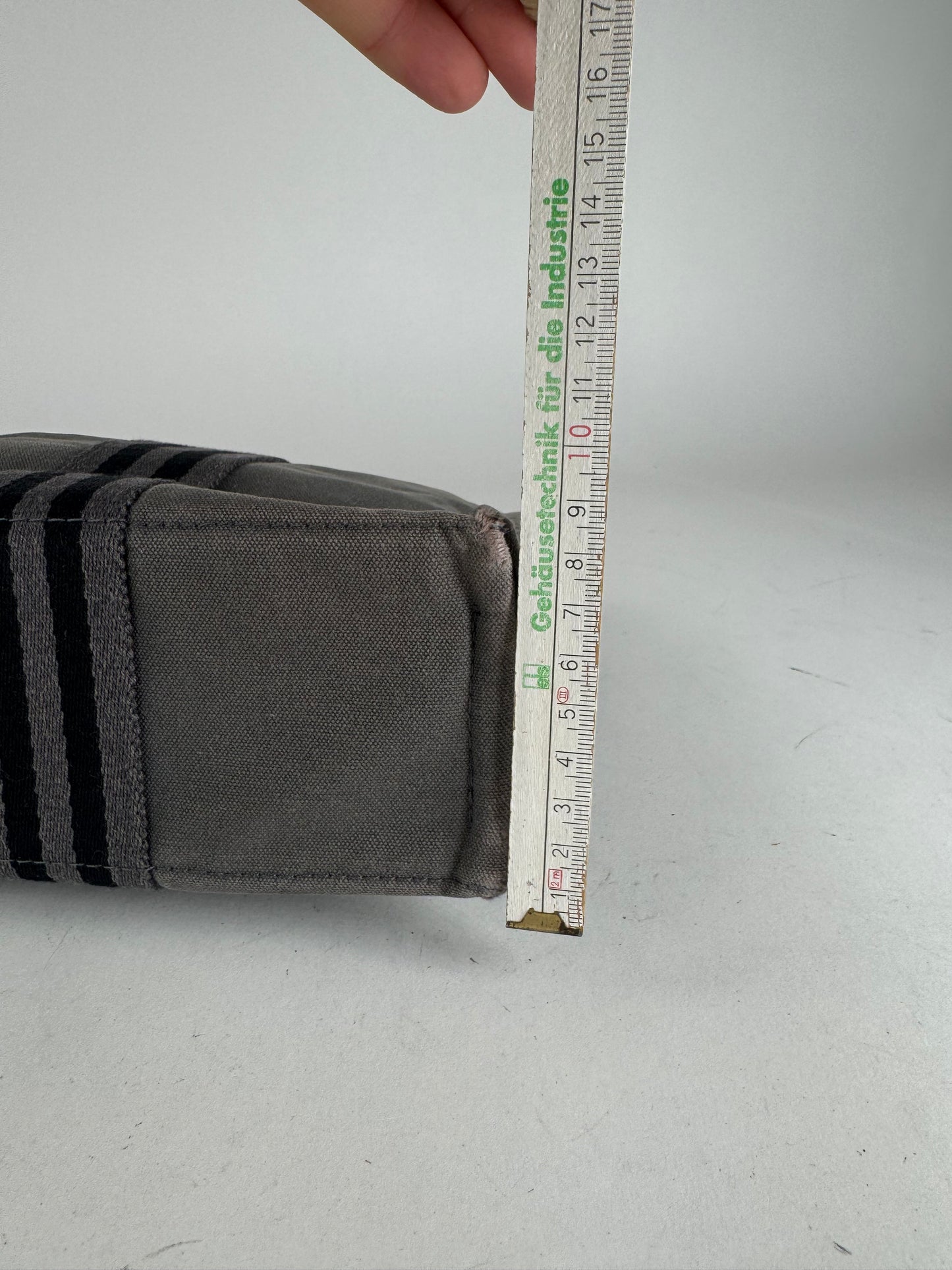 Vintage Hermes Mini Tote Bag Grey black