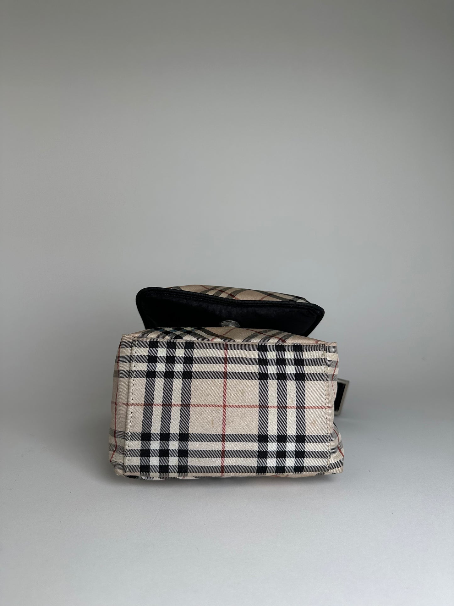 Vintage Burberry Nova Check Crossbody Bag Beige
