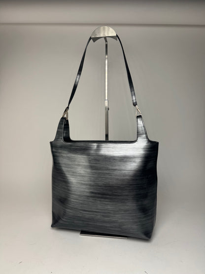 Vintage Gucci Patent Leather Bag black silver