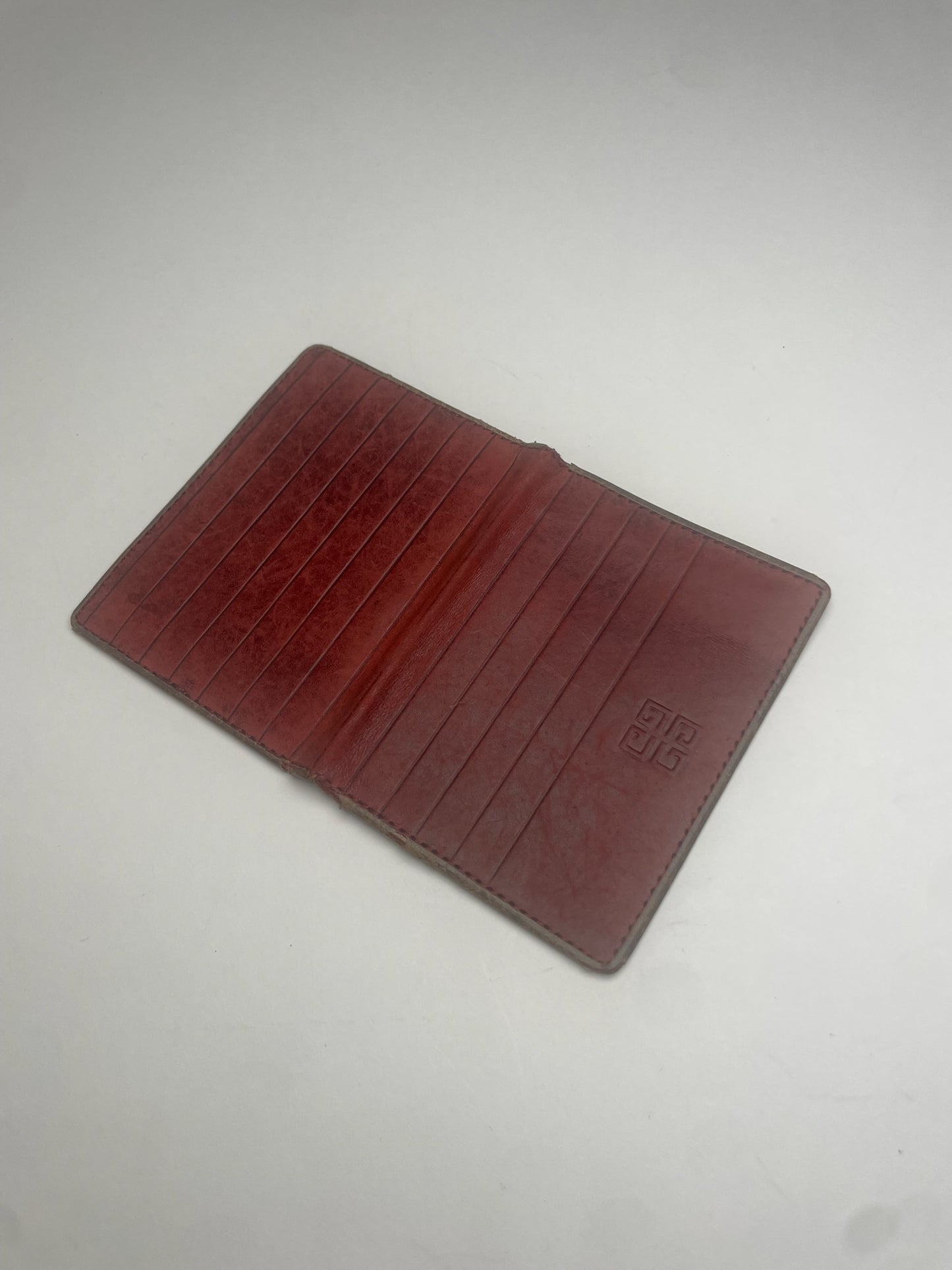 Vintage Givenchy Leather Card Holder Brown