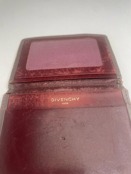 Vintage Givenchy Leather Card Holder Brown