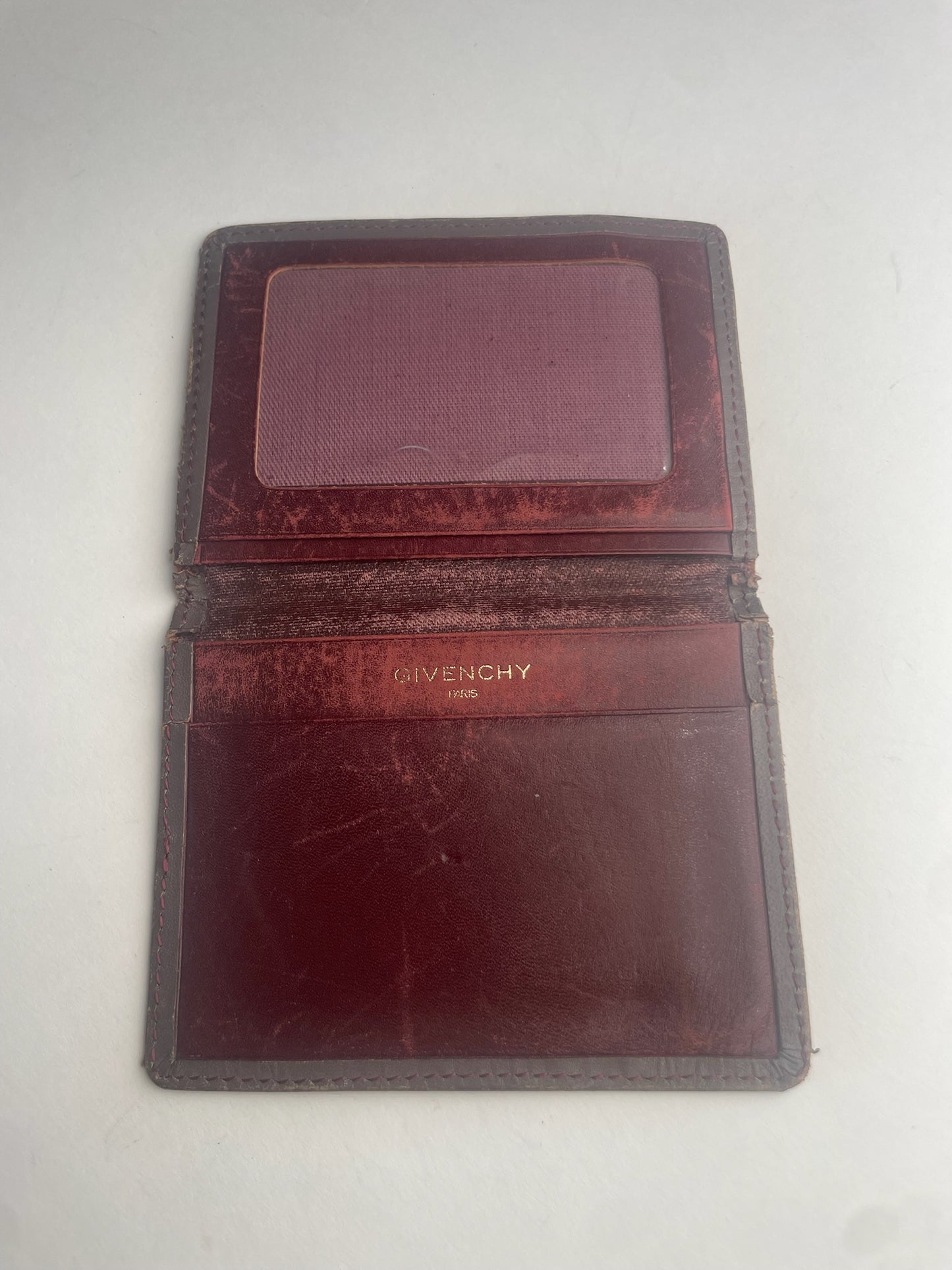 Vintage Givenchy Leather Card Holder Brown