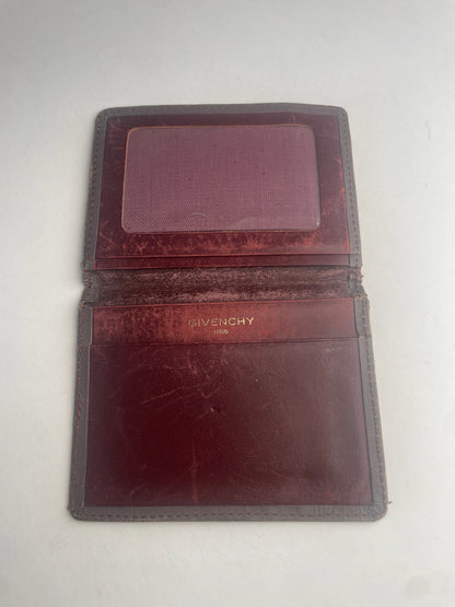 Vintage Givenchy Leather Card Holder Brown