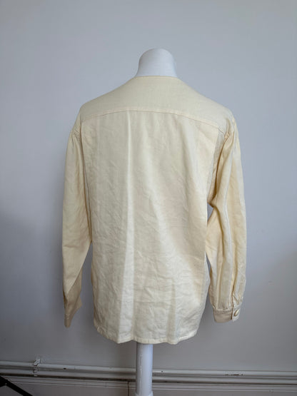 Vintage Dior Wool Cotton Blouse Cream S