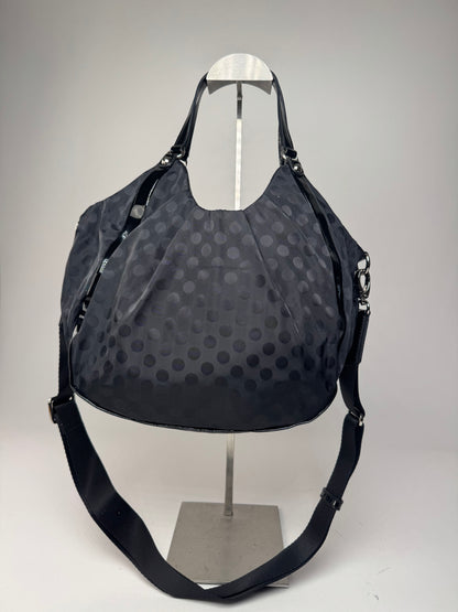 Vintage Yohji Yamamoto Y-Saccs Polkadot polyester Handbag Black