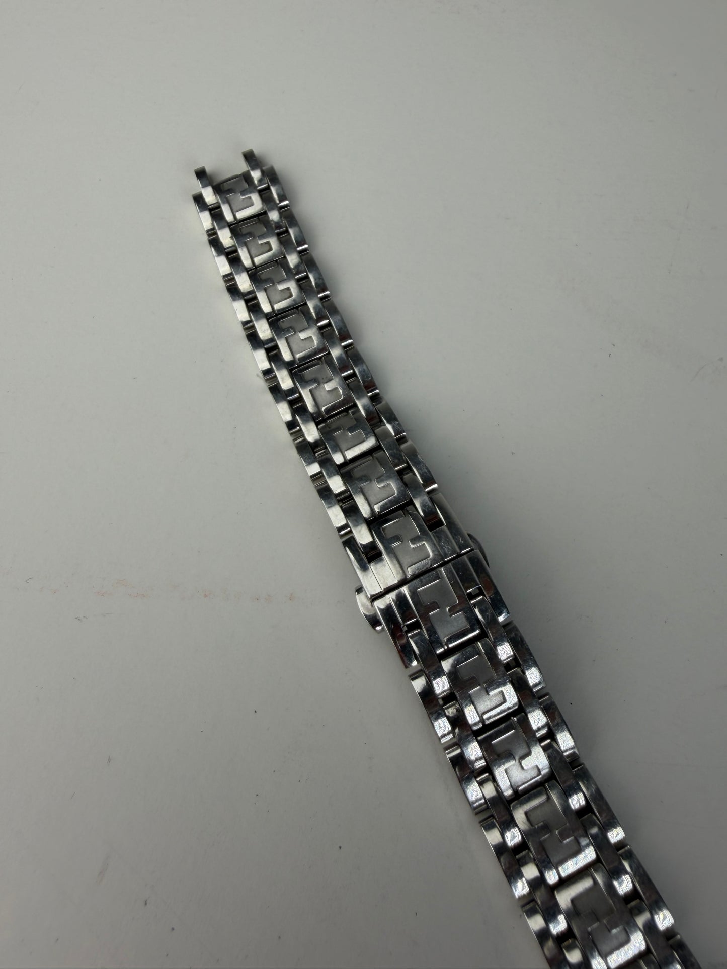 Vintage Fendi Stainless Steel Bracelet Watch Silver