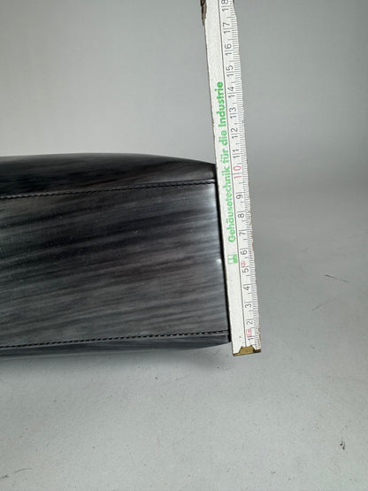 Vintage Gucci Patent Leather Bag black silver