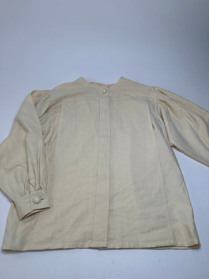 Vintage Dior Wool Cotton Blouse Cream S