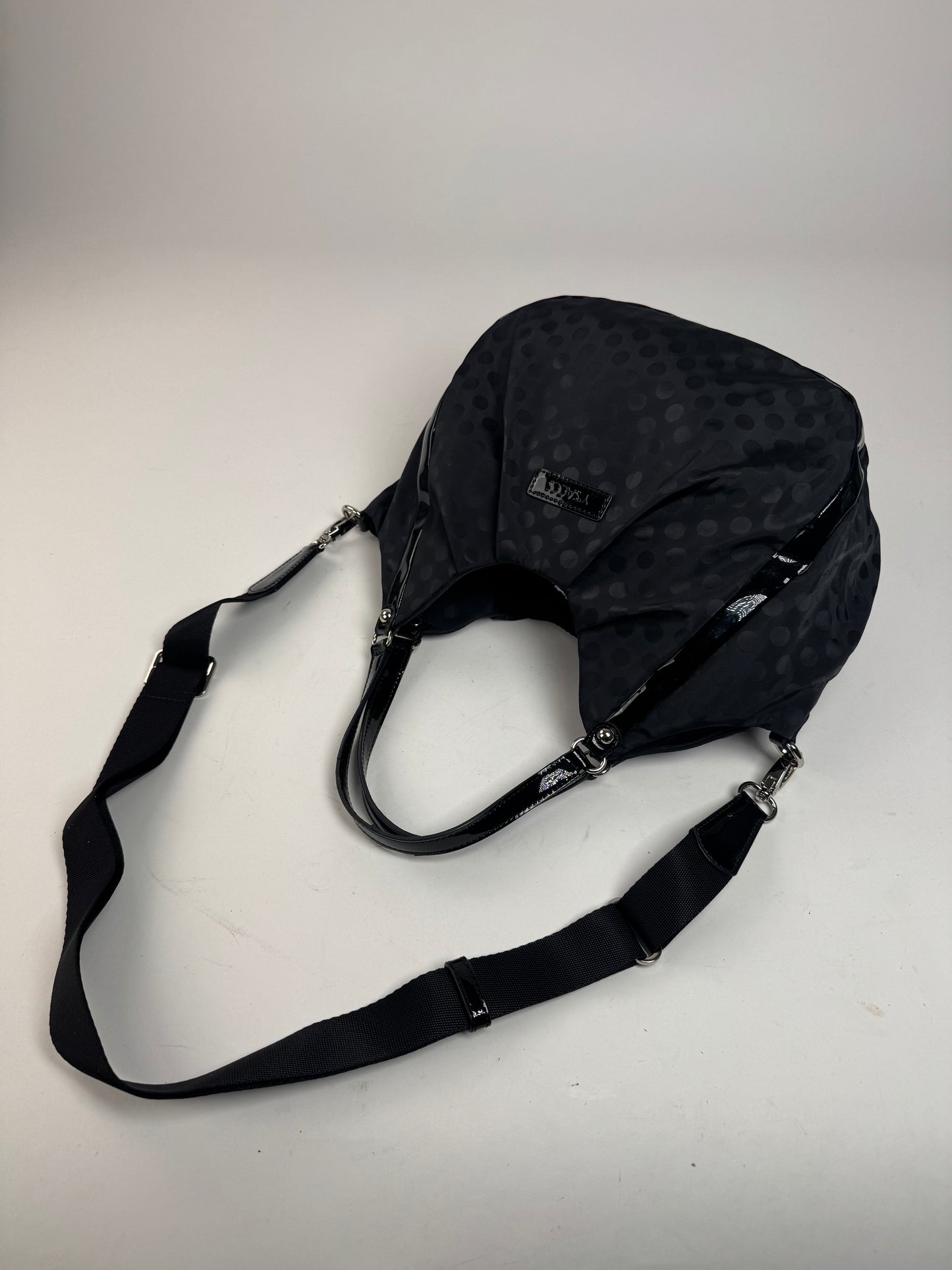 Vintage Yohji Yamamoto Y-Saccs Polkadot polyester Handbag Black