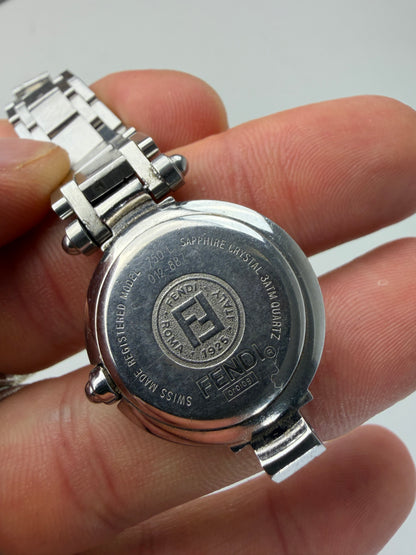 Vintage Fendi Stainless Steel Bracelet Watch Silver