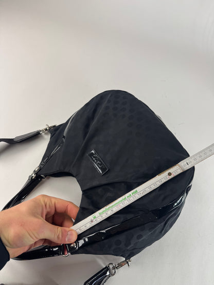 Vintage Yohji Yamamoto Y-Saccs Polkadot polyester Handbag Black