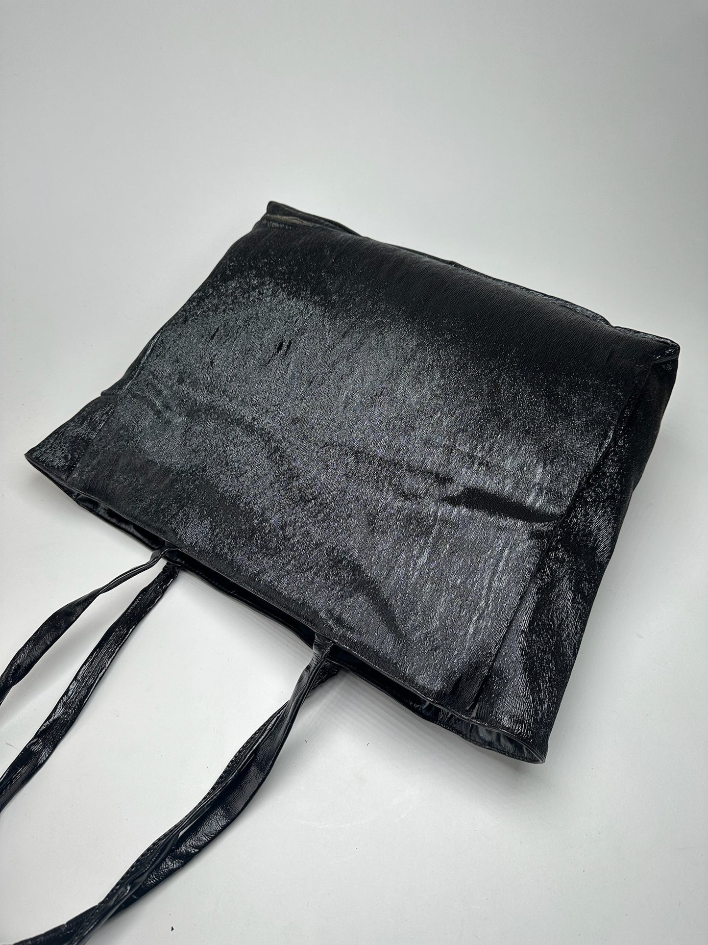 Vintage Bottega Veneta Leather Shopper black