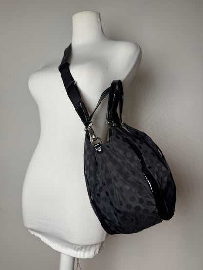 Vintage Yohji Yamamoto Y-Saccs Polkadot polyester Handbag Black