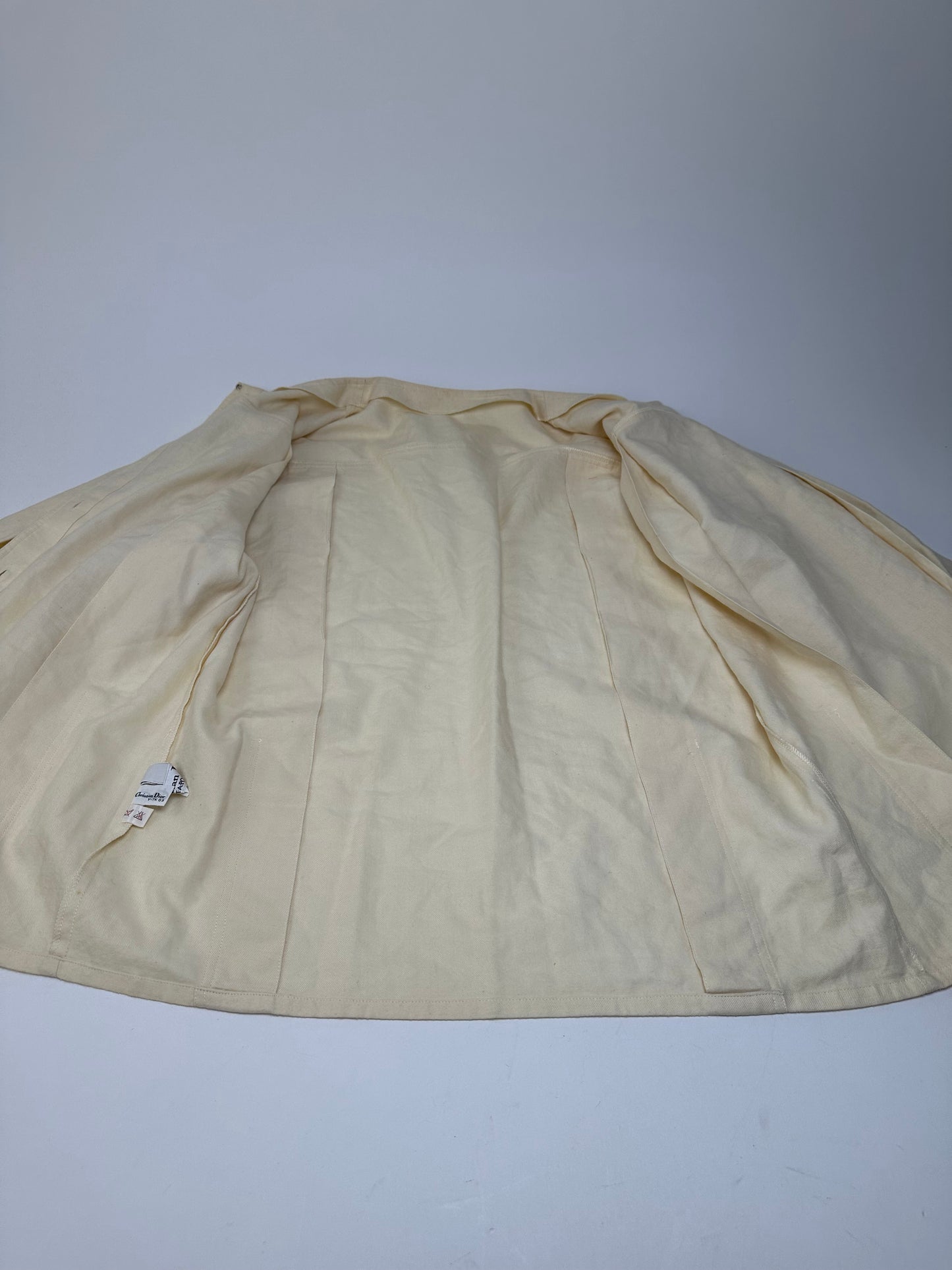 Vintage Dior Wool Cotton Blouse Cream S