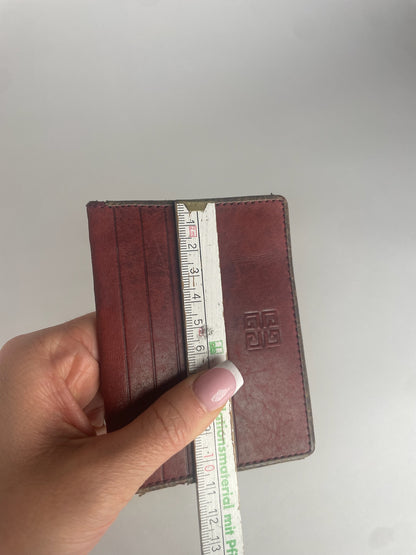 Vintage Givenchy Leather Card Holder Brown