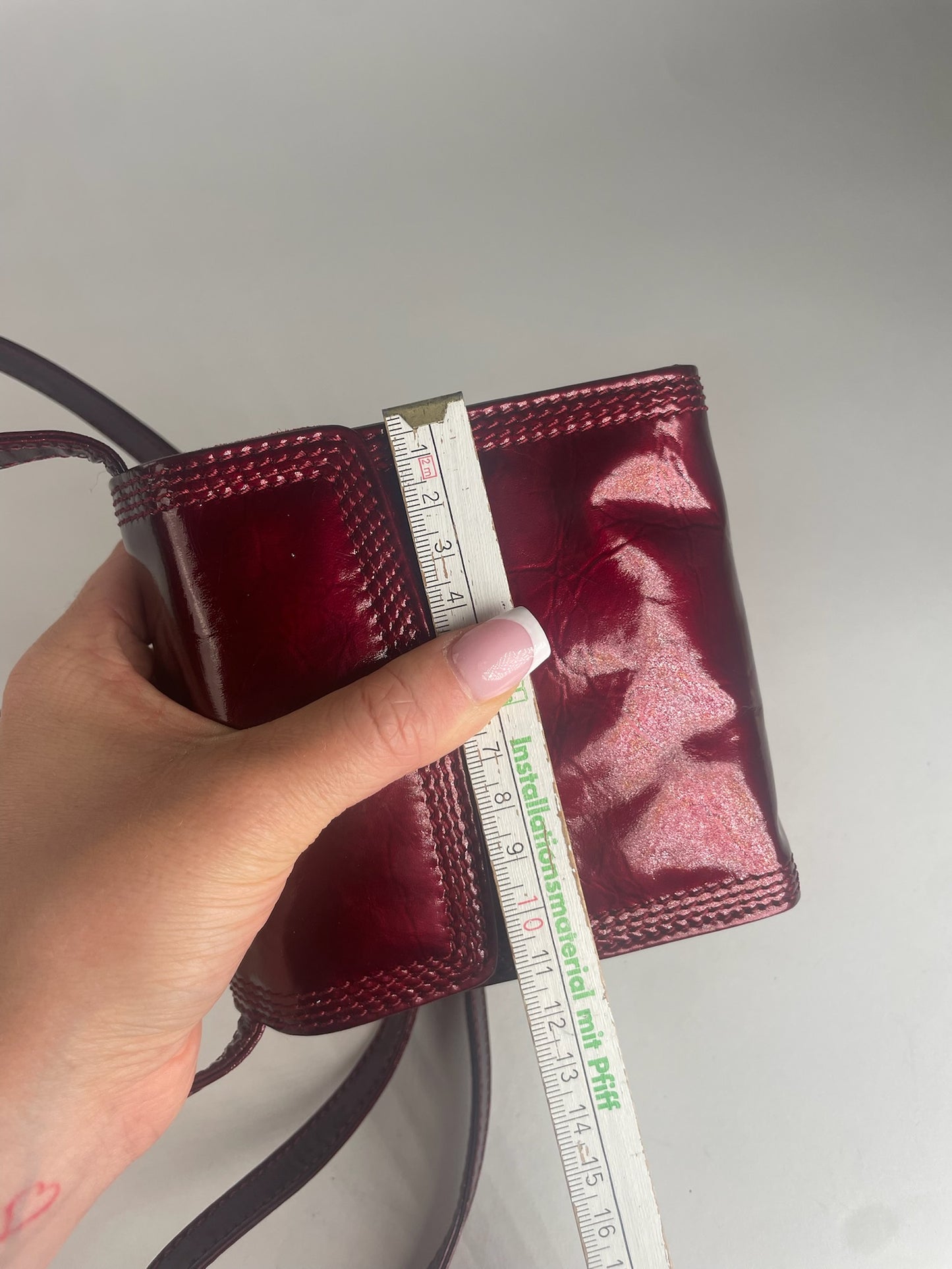 Vintage Loewe Madrid Patent Leather Crossbody Bag Purple