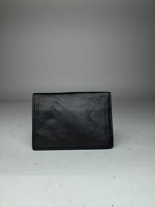Vintage Givenchy Flapable Leather Card Holder Black