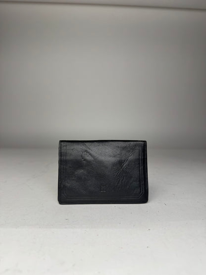 Vintage Givenchy Flapable Leather Card Holder Black 