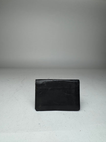 Vintage Givenchy Flapable Leather Card Holder Black 