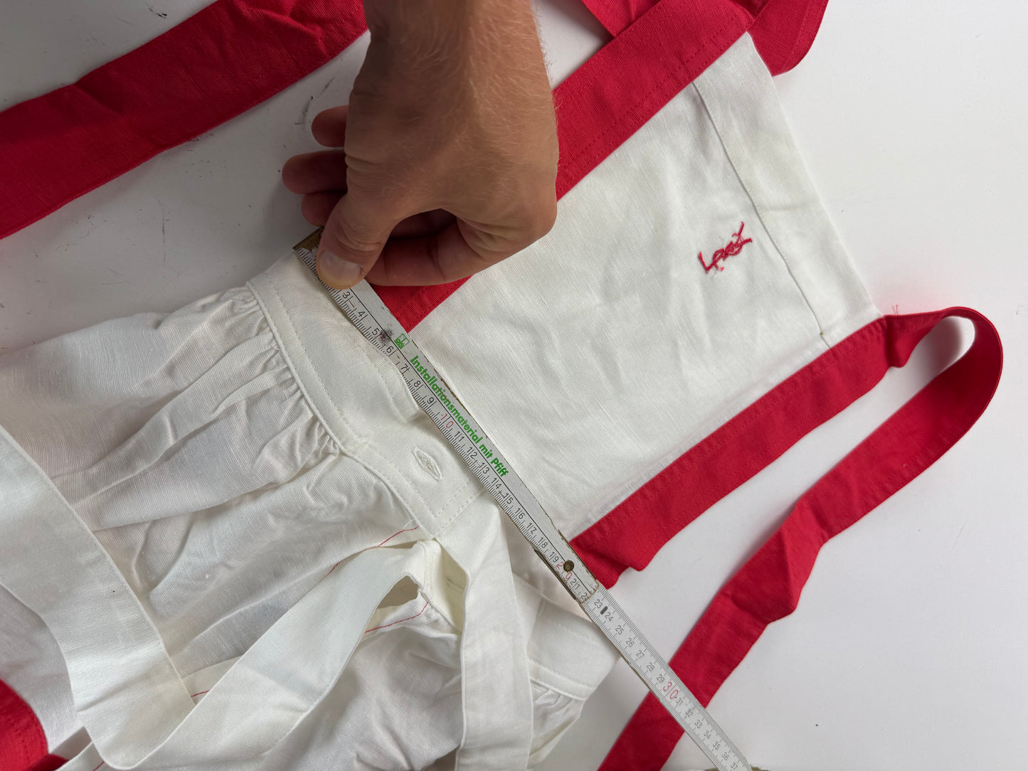 Vintage Yves Saint Laurent Dress white red