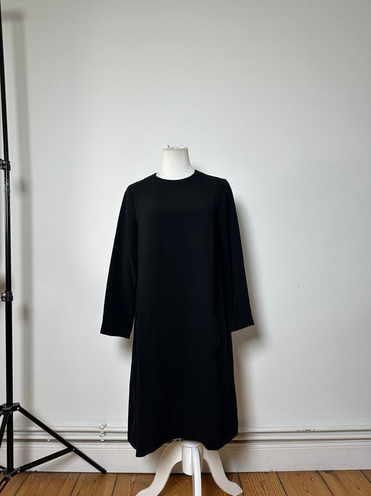 Vintage Miu Miu Sleeveless Dress Black c. 2000s M