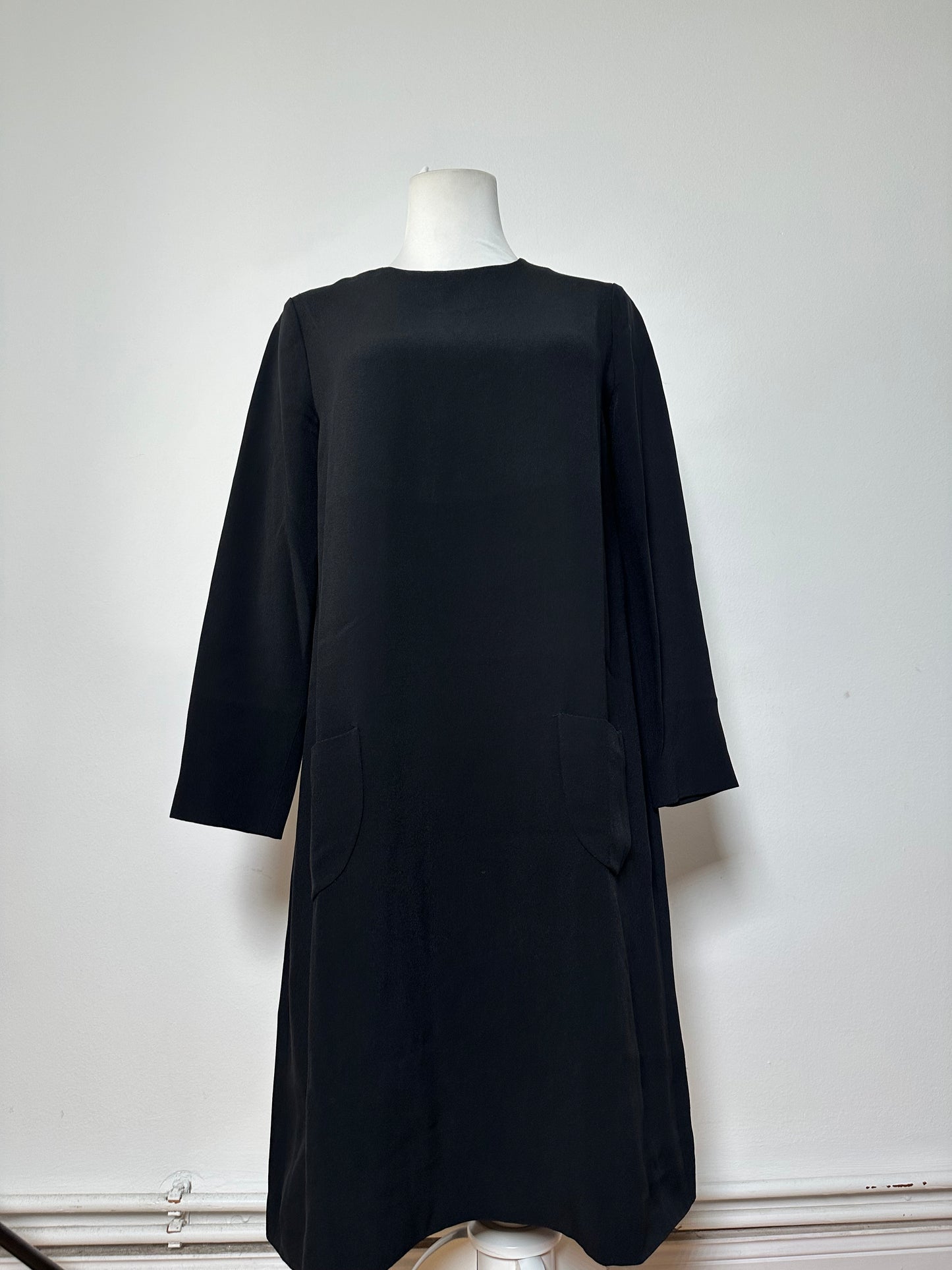 Vintage Miu Miu Sleeveless Dress Black c. 2000s M