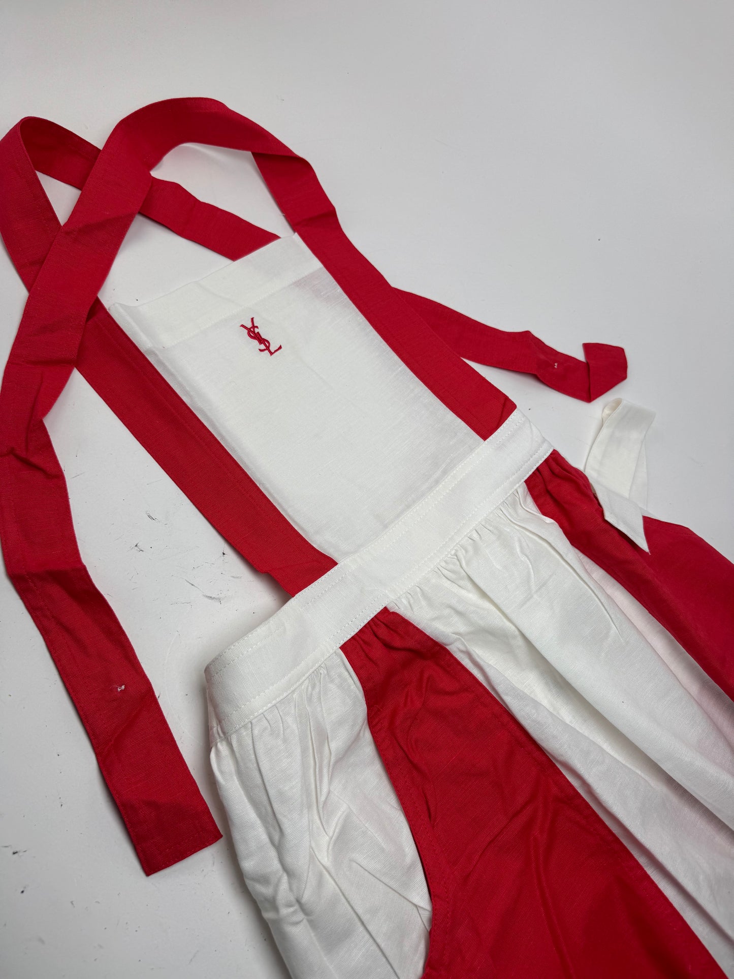 Vintage Yves Saint Laurent Dress white red
