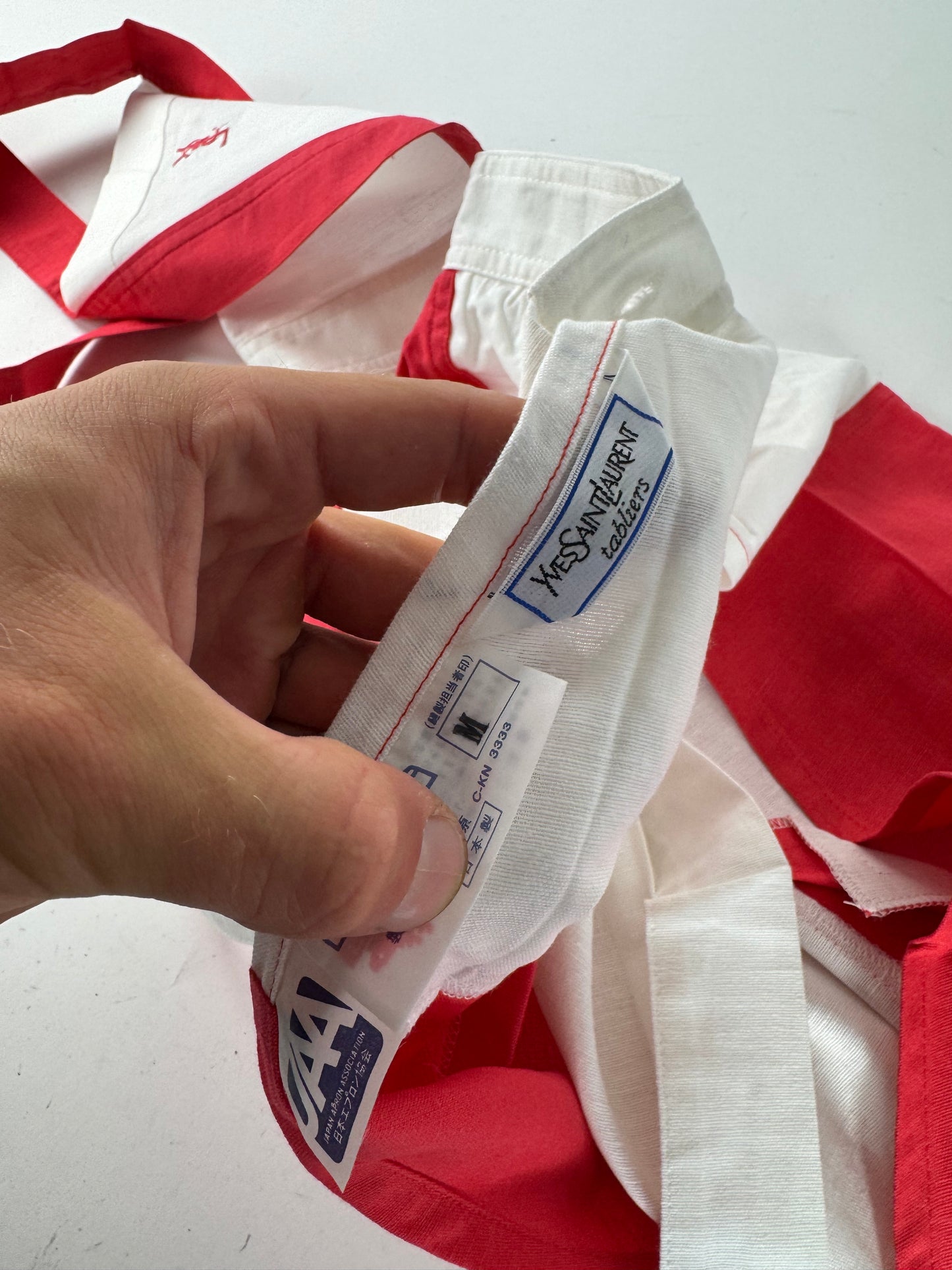 Vintage Yves Saint Laurent Dress white red