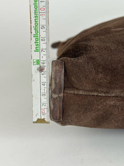 Vintage Fendi Suede Handbag Brown