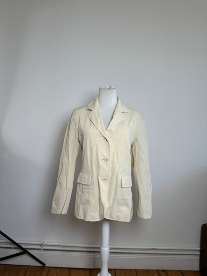 Vintage Issey Miyake Fête Blazer Nylon Cream M