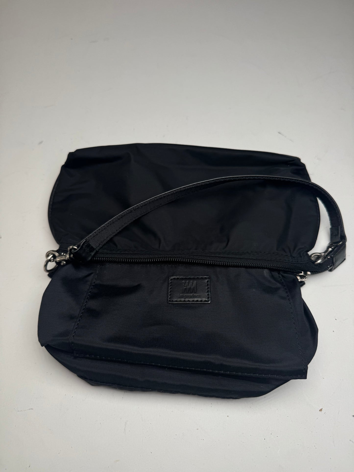 Vintage Issey Miyake Canvas Leather bag black