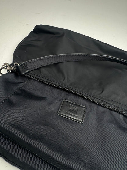 Vintage Issey Miyake Canvas Leather bag black