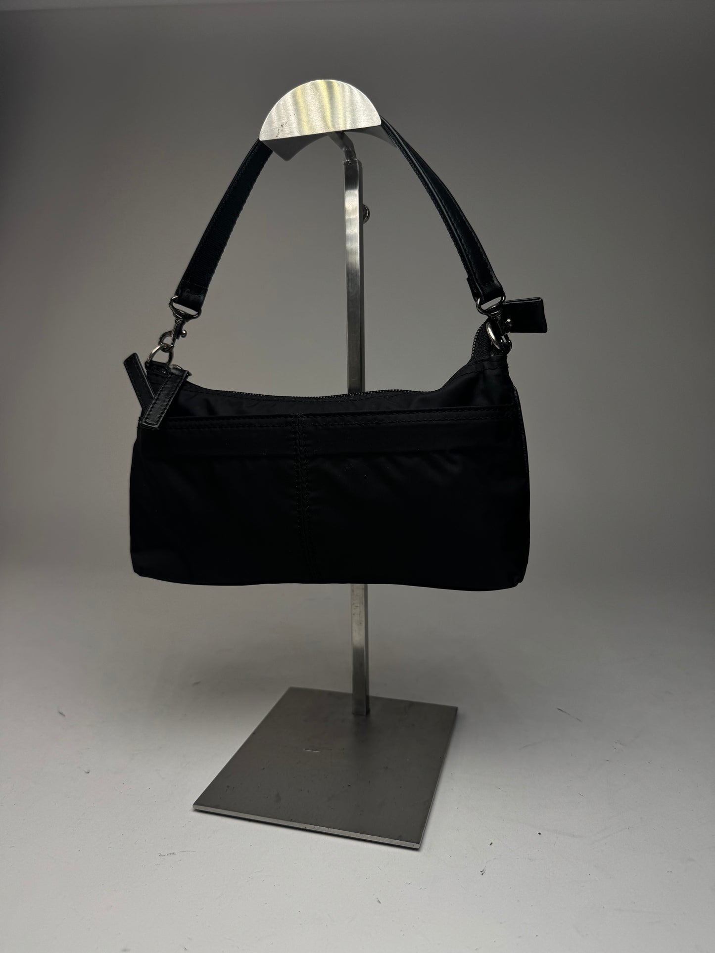 Vintage Issey Miyake Canvas Leather bag black