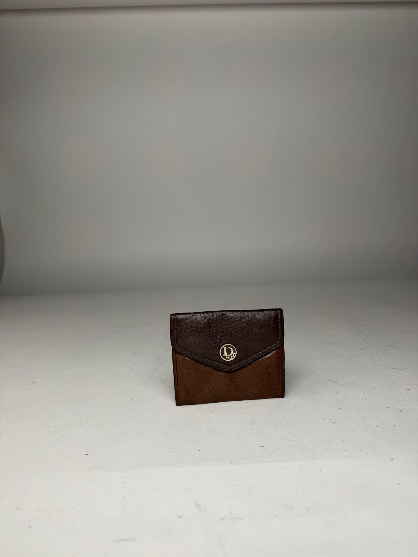 Vintage Dior Leather Card Holder / Purse Brown