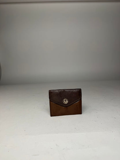 Vintage Dior Leather Card Holder / Purse Brown