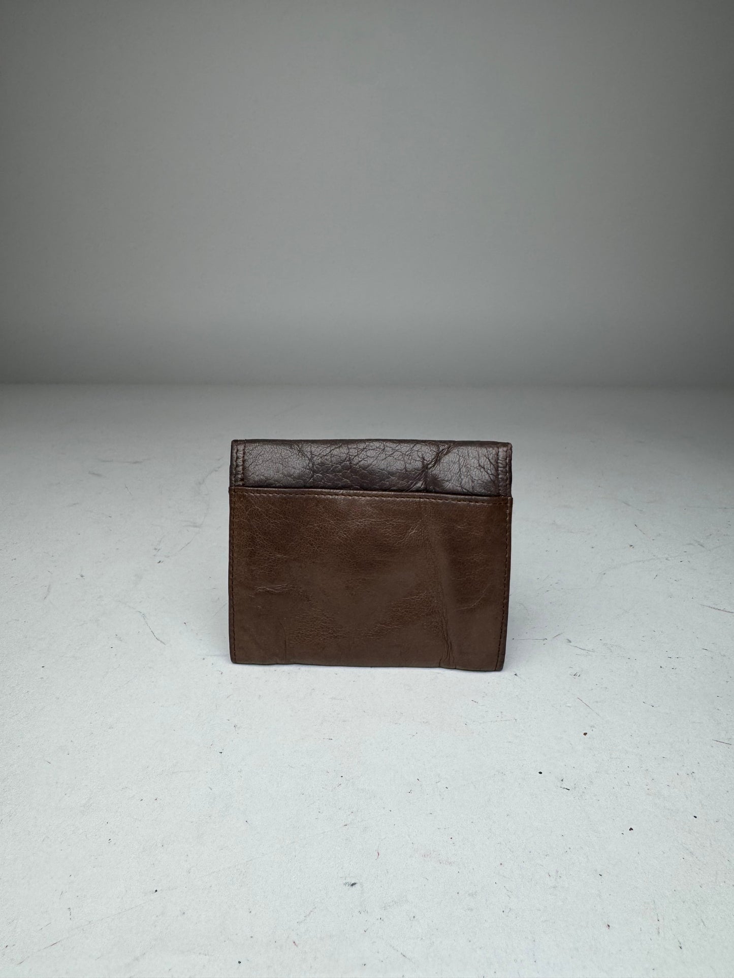 Vintage Dior Leather Card Holder / Purse Brown