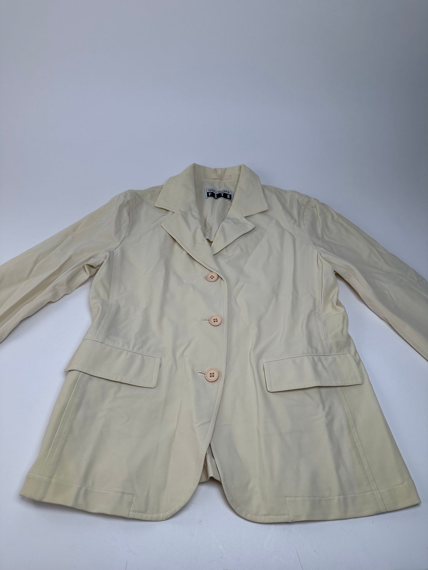 Vintage Issey Miyake Fête Blazer Nylon Cream M