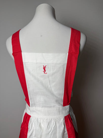 Vintage Yves Saint Laurent Dress white red