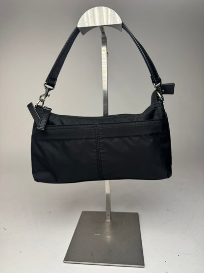 Vintage Issey Miyake Canvas Leather bag black