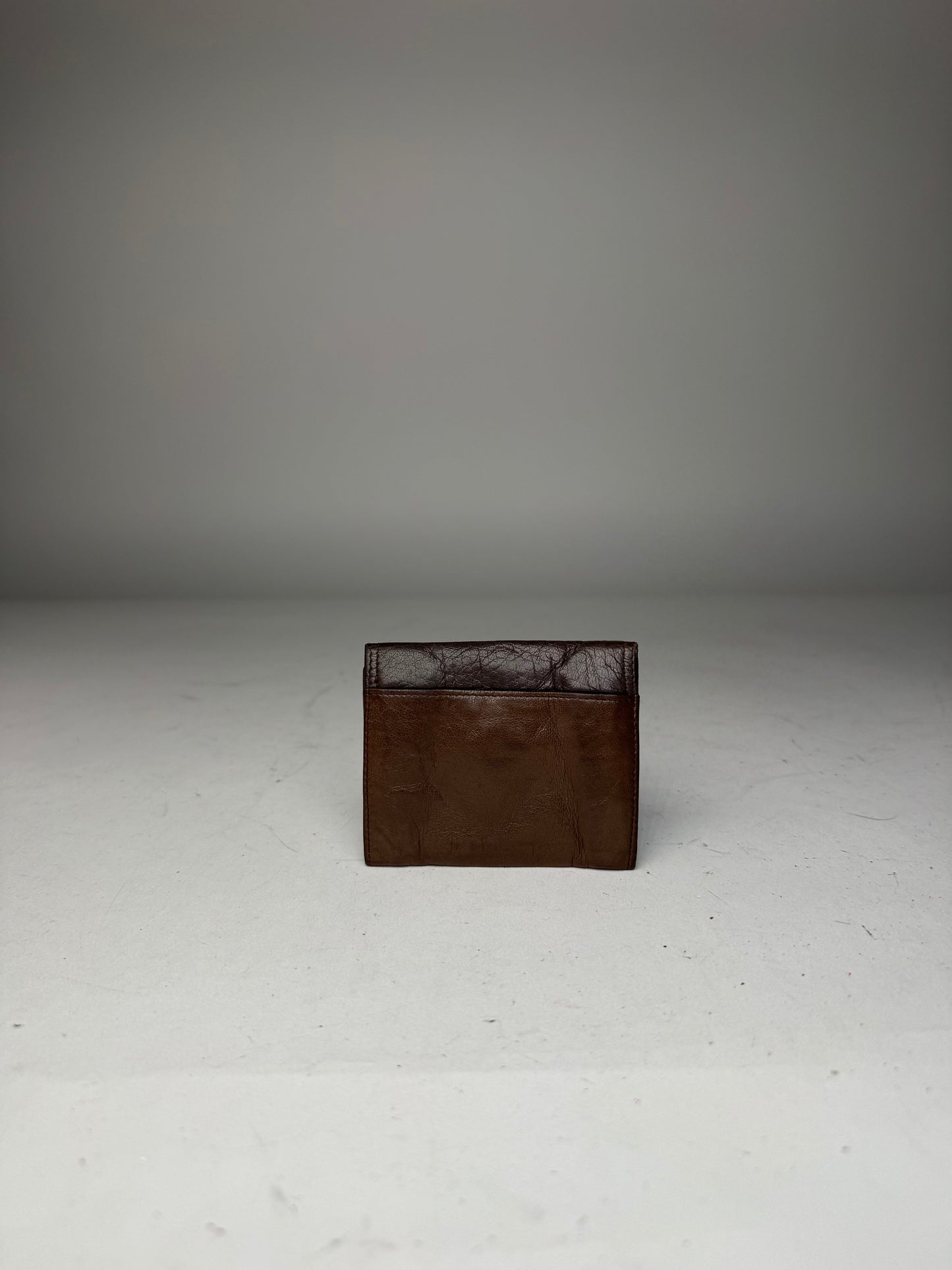 Vintage Dior Leather Card Holder / Purse Brown