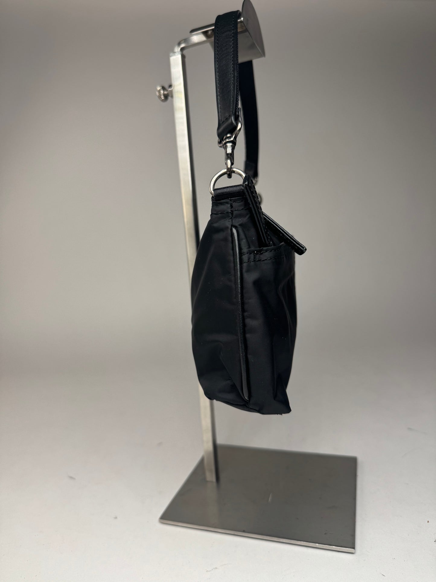 Vintage Issey Miyake Canvas Leather bag black