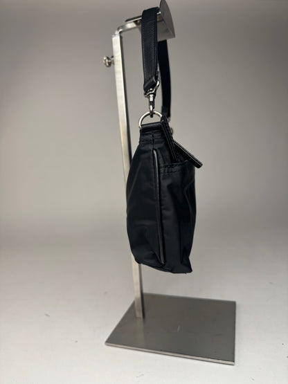 Vintage Issey Miyake Canvas Leather bag black