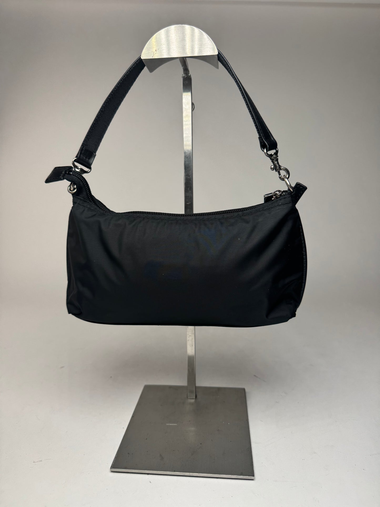 Vintage Issey Miyake Canvas Leather bag black