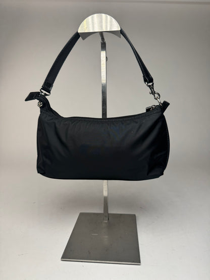 Vintage Issey Miyake Canvas Leather bag black