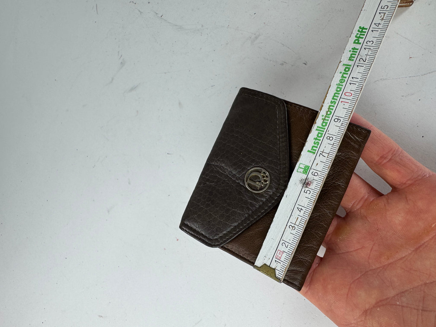 Vintage Dior Leather Card Holder / Purse Brown