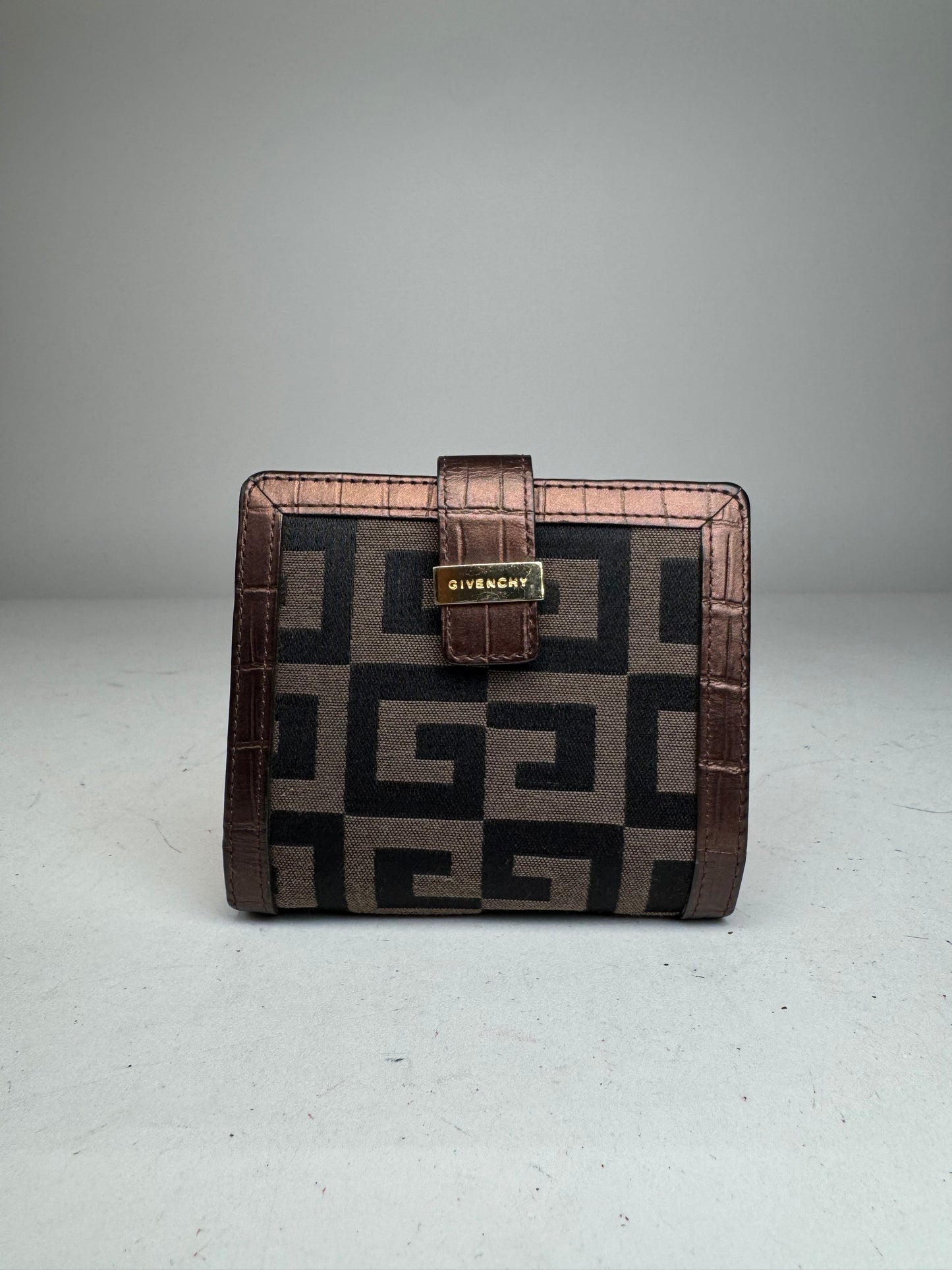 Vintage Givenchy Monogram Wallet black brown