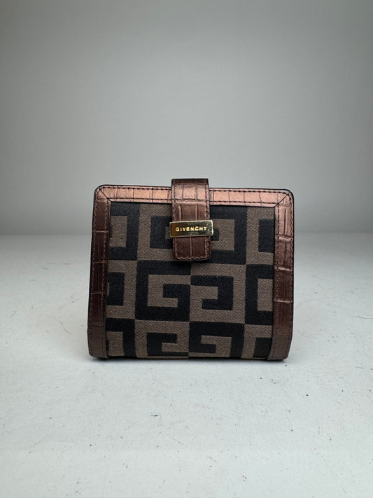 Vintage Givenchy Monogram Wallet black brown