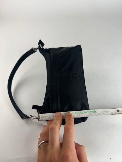 Vintage Issey Miyake Canvas Leather bag black