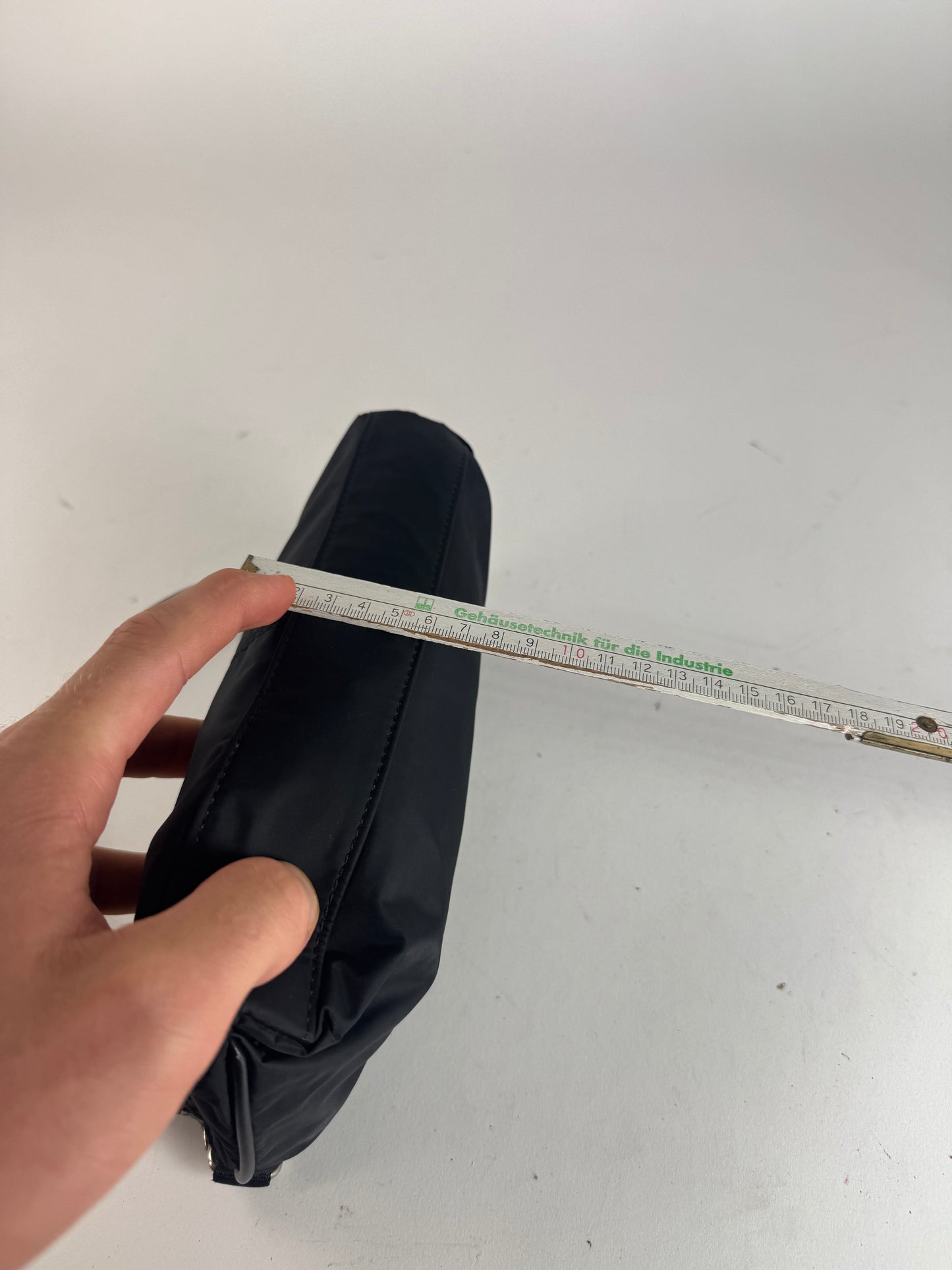 Vintage Issey Miyake Canvas Leather bag black