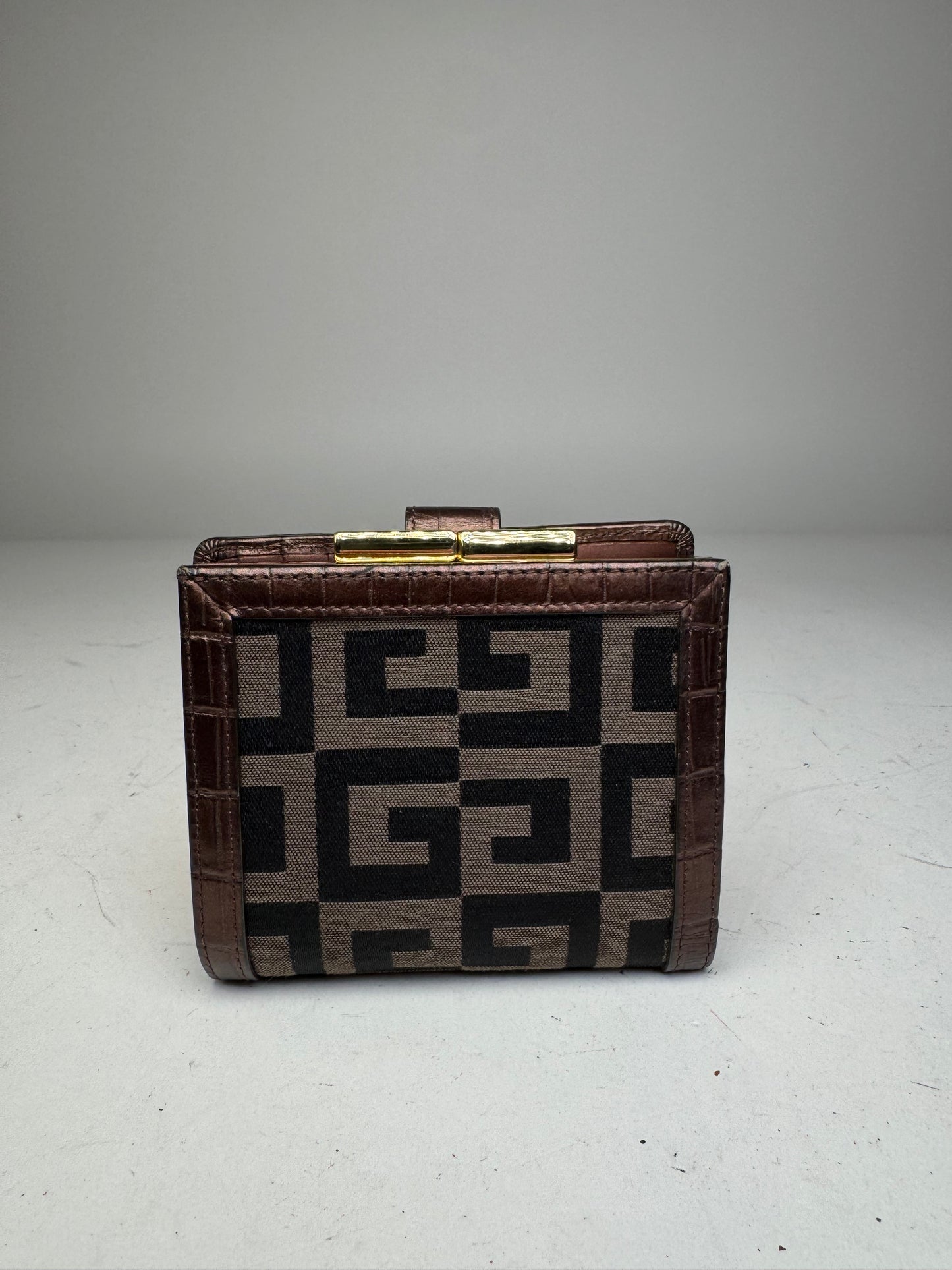 Vintage Givenchy Monogram Wallet black brown